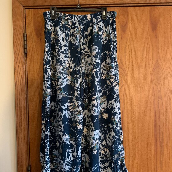 Intimately by Free People Turquoise Teal Flowy Pants | Size L - Picture 3 of 9
